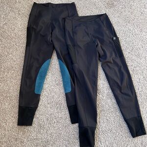 Botori Equestrian Lot of 2 Riding pants. Reinforced inner thighs. Made in USA. L